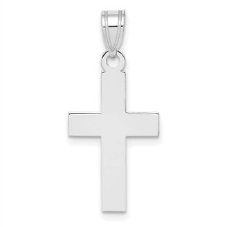 Diamond2Deal 14k Gold Polished Jesus Cross Charm Pendant