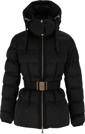 Elisabetta Franchi Padded Quilted Belted Jacket