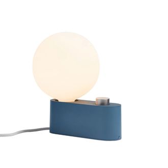 Tala Alumina Tischleuchte, saphir inklusive Sphere IV LED-Leuchtmittel E27 8W, &Oslash; 15 cm, weiss matt