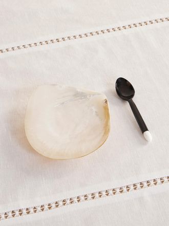 Gohar Set Per Caviale In Madreperla E Corno - Avorio