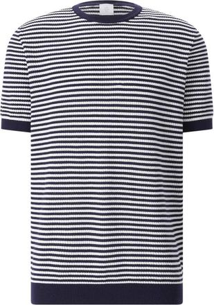 Eleventy Rondgebreide kleding - Heren - Ronde hals truien - Blauw - XL - Katoen - Truien & Vesten