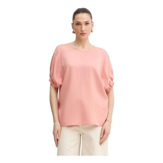 Trussardi Relaxed Blouse - Dames - Blouses - Roze - S - Linnen - Overhemden