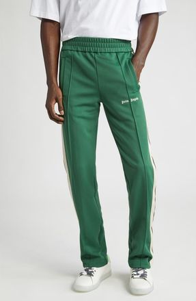 Palm Angels Classic Side Stripe Track Pants in Forest Green Wh at Nordstrom, Size Medium