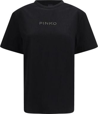 Pinko Zwarte Katoenen T-Shirt