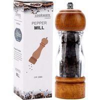 OEM Molinillo De Pimienta De Madera Vintage - 16 Cm, Molinillos De Sal Y Pimienta De Acr&iacute;lico, Molienda Ajustable, Recargable, Molinillo Manual Con N&uacute;cleo