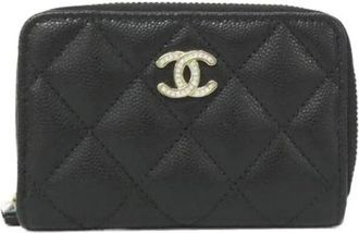 Chanel Pre-owned Wallets, female, Black, Size: ONE SIZE Pre-owned Vintage Wallet