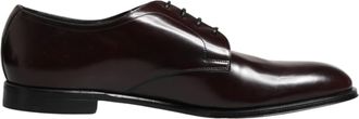 Dolce & Gabbana Black Lace Up Leather Dress Derby Men Mens Shoes