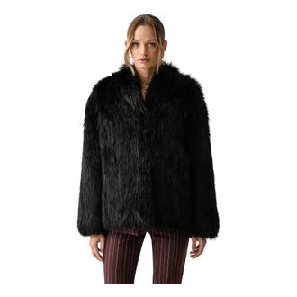 Patrizia Pepe Giacca corta in ecopelliccia - - Jackets - Donna - Nero - S