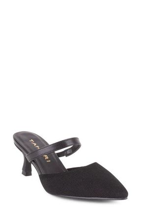 Elie Tahari Fuji Pointed Toe Kitten Heel Mule in Black at Nordstrom, Size 5.5