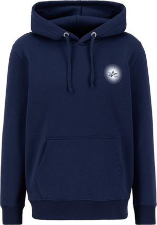 Alpha Industries Alpha Industries Mens Doted Small Logo Hoodie - Navy - Size Medium