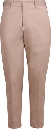Pantaloni Torino Bijgesneden taps toelopen - Heren - Chinos - Beige - 2XL - Katoen - Broeken