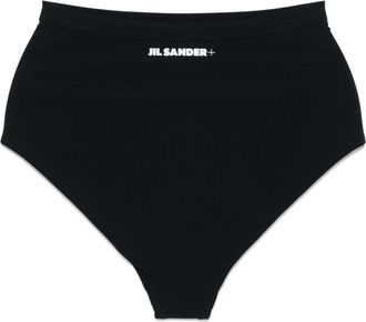 Jil Sander Slip bikini con stampa - Nero