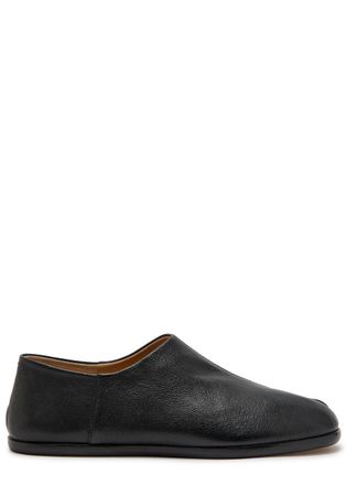 Maison Margiela Tabi Split-toe Leather Shoes - Black - 44 (IT44 / UK10)