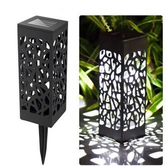 OEM 10 Luces Solares Cuadradas Para Exteriores, Con Sensor De Luz, Resistentes Al Agua, Ideales Para Jard&iacute;n Y Uso En Exteriores -crezuo