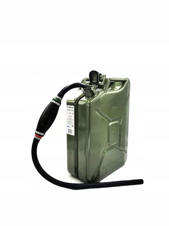 OEM Bid&oacute;n Met&aacute;lico Gelg De 20 L + Bomba Para Vaciar Combustibles (gasolina, Di&eacute;sel, Etc.)