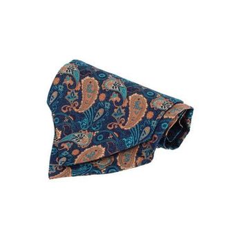 Trafalgar Store The Prince Stately Paisley Silk Ascot in Blue Paisley at Nordstrom