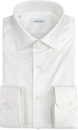 Alessandro Gherardi Elegant Shirt - Heren - Zakelijke Overhemden - Wit - 3XL - Katoen - Overhemden
