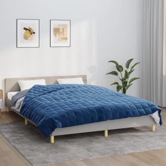 vidaXL Manta Con Peso Tela Azul 200x220 Cm 13 Kg Vidaxl