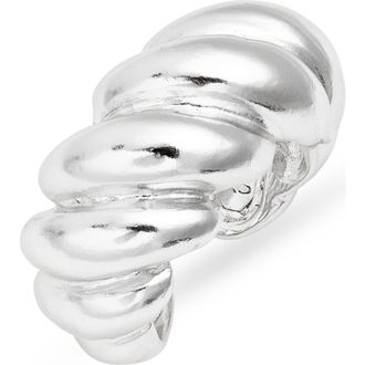 Karine Sultan Twisted Rope Ring in Silver at Nordstrom