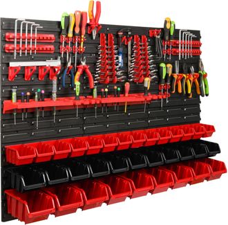 OEM Tablero De Herramientas Para Taller De 117x78 Cm + 34 Cubetas