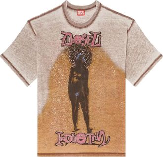 Diesel T-shirt con stampa - Toni neutri