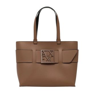A|X Armani Exchange Shopper Tote - - Bags - Donna - Beige - ONE SIZE