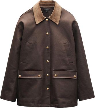 Rag & Bone Giacca con colletto a coste - Marrone