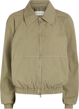 Dries Van Noten Viinnia Cotton-blend Poplin Bomber Jacket - Dark Grey - S (UK8-10 / S)
