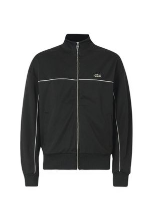 Lacoste Black Cotton Zip Up Sweatshirt