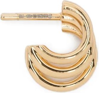 Shaun Leane Orecchino a cerchio Bound - Oro