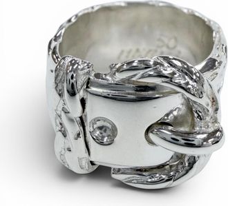 Herm&egrave;s Silver Silver 925 Band Ring (Pre-Owned)