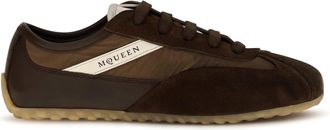 Alexander McQueen Womens Sneakers Boxe Brown Suede Brown-Brown Upper Trainers Brown/brown