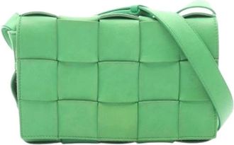 Bottega Veneta Pre-owned Cross Body Bags, female, Green, Size: ONE SIZE Pre-owned Vintage Shoulder Bag