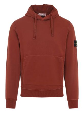 Stone Island Hoodie met logodetail - Oranje
