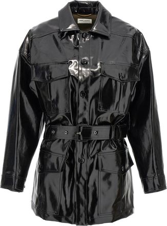 Saint Laurent Black Sahariana Jacket