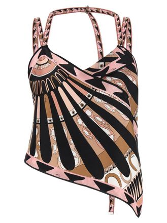 Pucci Pink Soleil scarf top