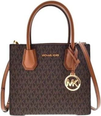 Michael Kors Mercer Mini Tote Bag - Dames - Handtassen - Bruin - ONE Size - Leer - Tassen