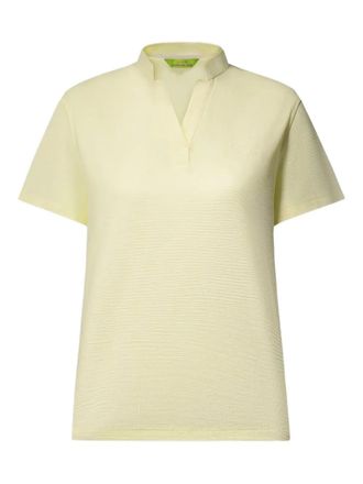 Shanghai Tang Tang Playmaker collared short-sleeve T-shirt - women - Cotton - 44 - Neutrals