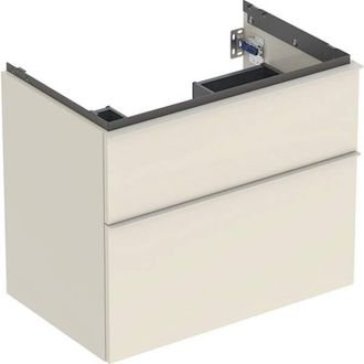 Keramag Geberit Icon Mueble Bajo Lavabo, 2 Cajones, 74x61,5x47,6 Cm
