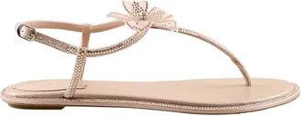 Rene Caovilla Schoenen, Dames, Beige, 37 EU, Leer, Floriane Sandaal