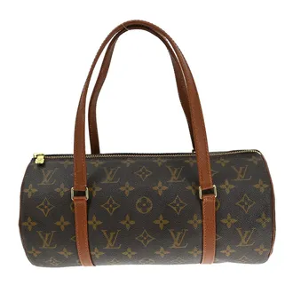 Louis Vuitton Papillon Handbag Monogram Canvas Brown Canvas Handbag (Pre-Owned)