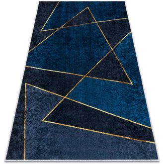 RugsX Rugsx - Alfombra Lavable Miro 52097.801 Geom&eacute;trico Antideslizante - Azul Blue 120x170 Cm