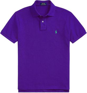 Polo Ralph Lauren Paarse polo shirt met pony logo - Heren - Polos - Paars - S - Tops