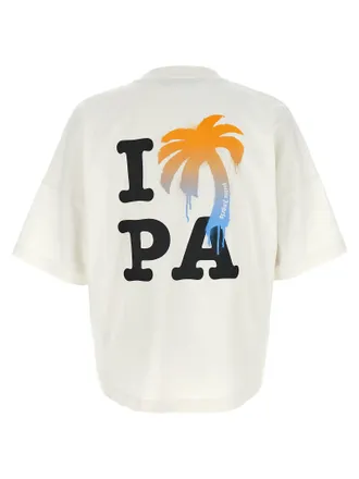 Palm Angels Palm Logo-Print Cotton T-shirt - White