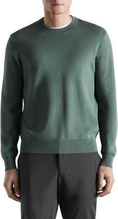 Mango Comfort Stretch Jersey Sweater in Forest Green at Nordstrom, Size X-Large