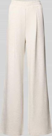 Varley Wide Leg Pants aus Viskose-Mix mit elastischem Bund in Hellgrau Melange, Gr&ouml;&szlig;e XL