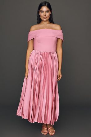 Hutch Off-Shoulder Twofer Midi Dress
