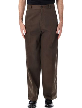 Christophe Lemaire High-Waisted Structured Barrel-Leg Pants