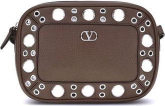 Valentino Garavani Brown Calf Leather Bos Taurus Shoulder Womens Bag