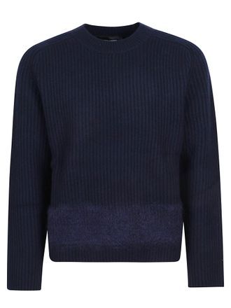 Dsquared2 Ribbed Knit Wool Blend Sweater